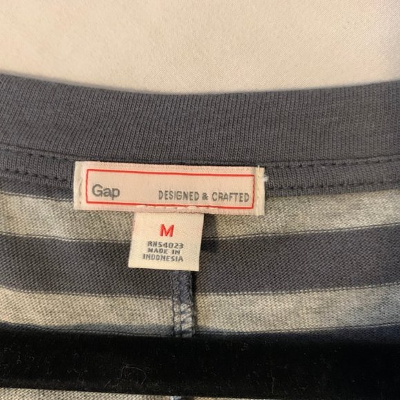 GAP Maxi Dress in Grey Stripes - Picture 4 of 5